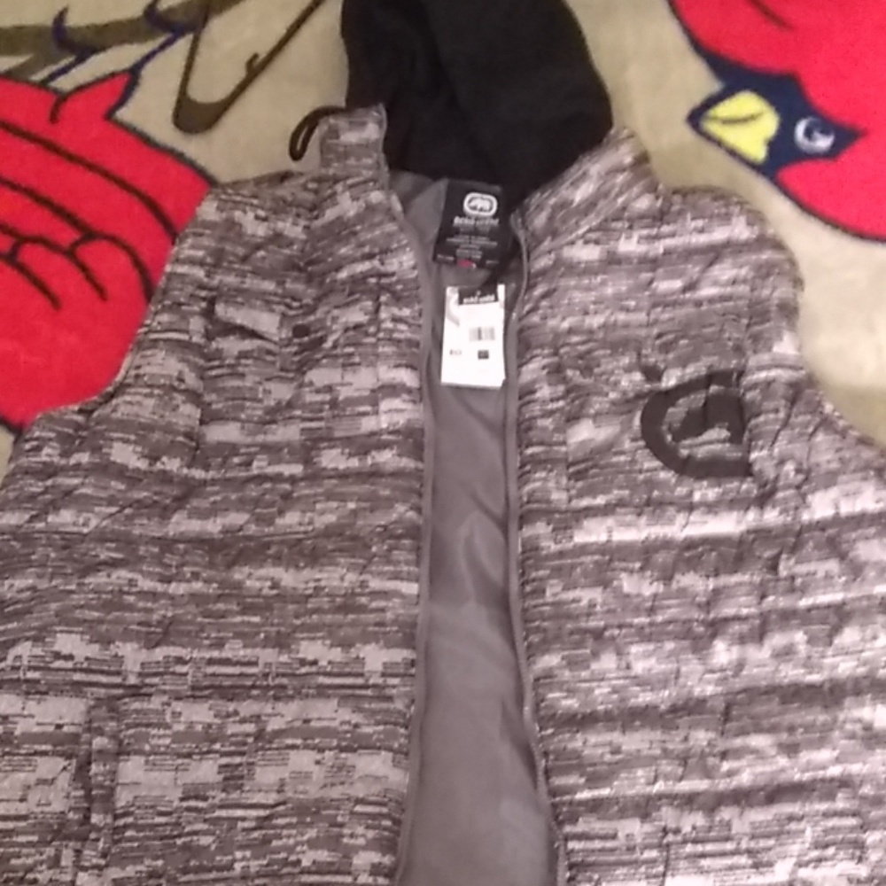 Sleeveless hoodie zip up